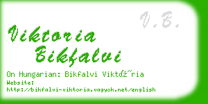 viktoria bikfalvi business card